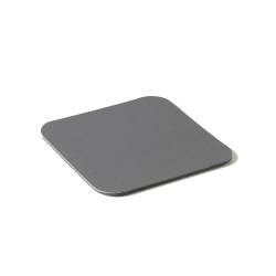 Dark gray pvc laminated pvc square coaster Star cm 10